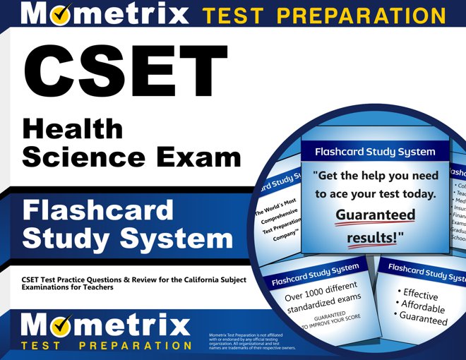 CSET Health Science Flashcards Study System