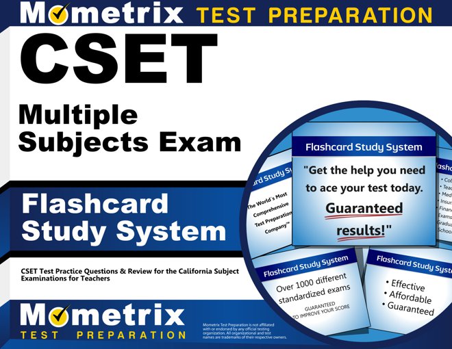 CSET Multiple Subjects Flashcards Study System