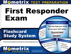 First Responder Exam Flashcards Study System