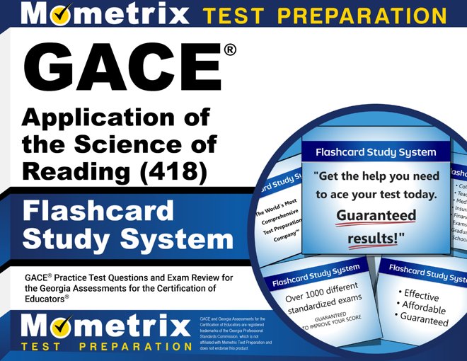 GACE Application of the Science of Reading Flashcards Study System