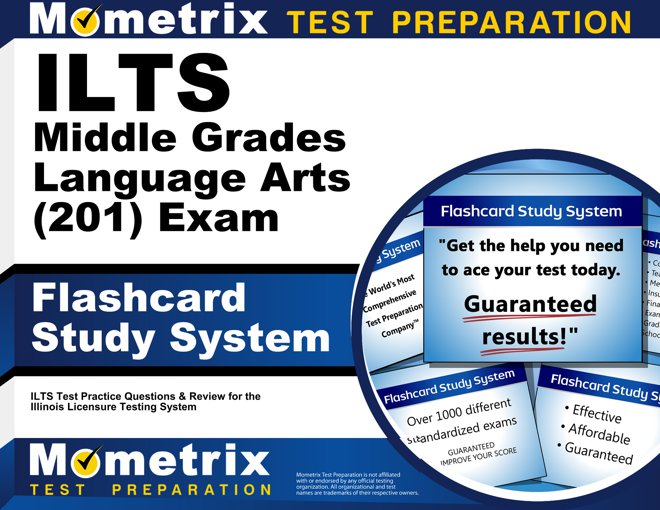 ILTS Middle Grades Language Arts Exam Flashcards Study System