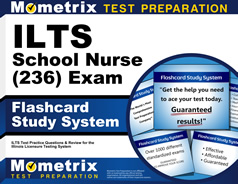ILTS School Nurse Exam Flashcards Study System