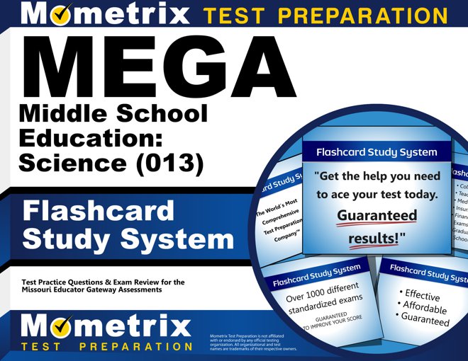 MEGA Middle School Education: Science Flashcards Study System