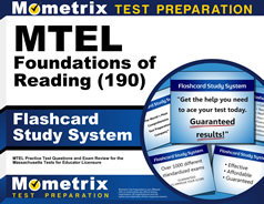 MTEL Foundations of Reading Flashcards Study System