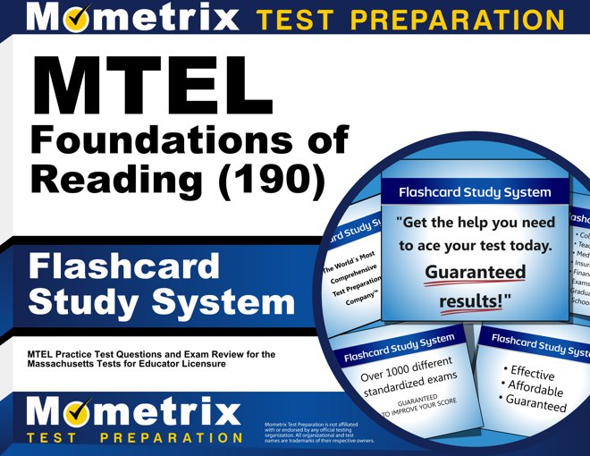 MTEL Foundations of Reading Flashcards Study System