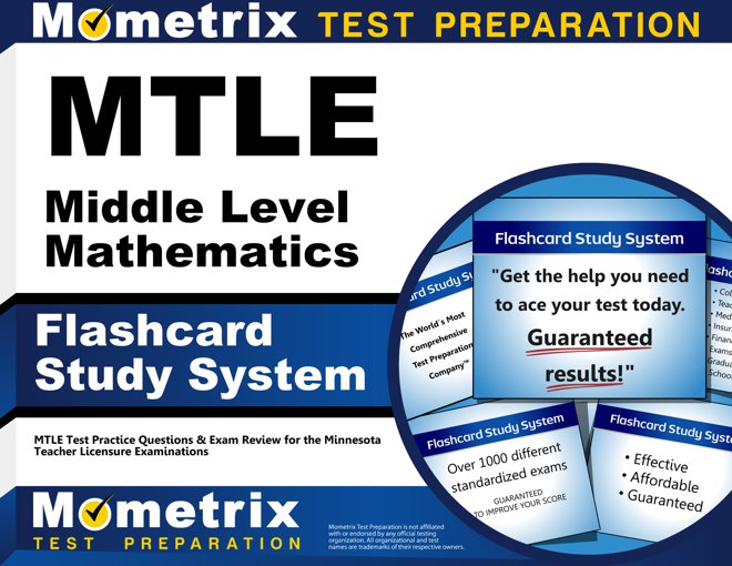 MTLE Middle Level Mathematics Flashcards Study System