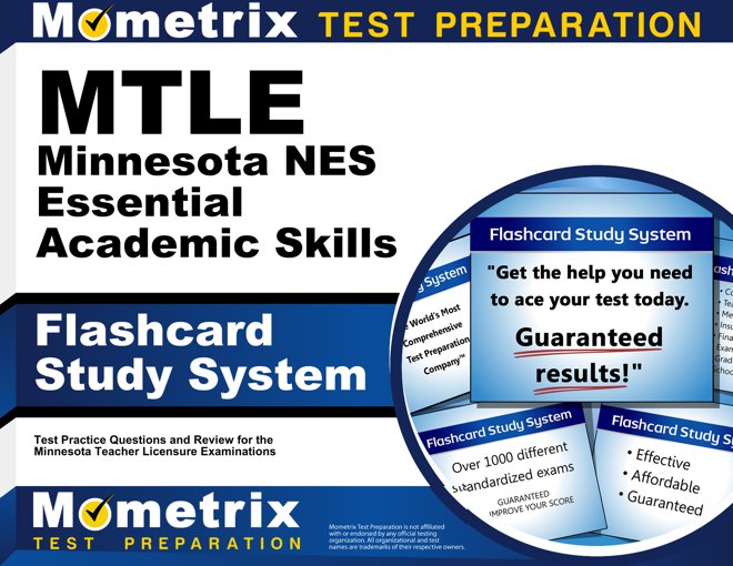 MTLE Minnesota NES Essential Academic Skills Flashcards Study System