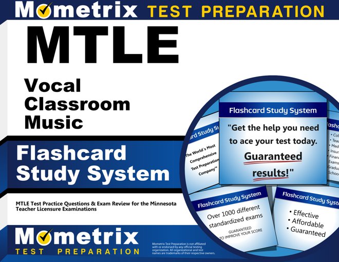MTLE Vocal Classroom Music Flashcards Study System