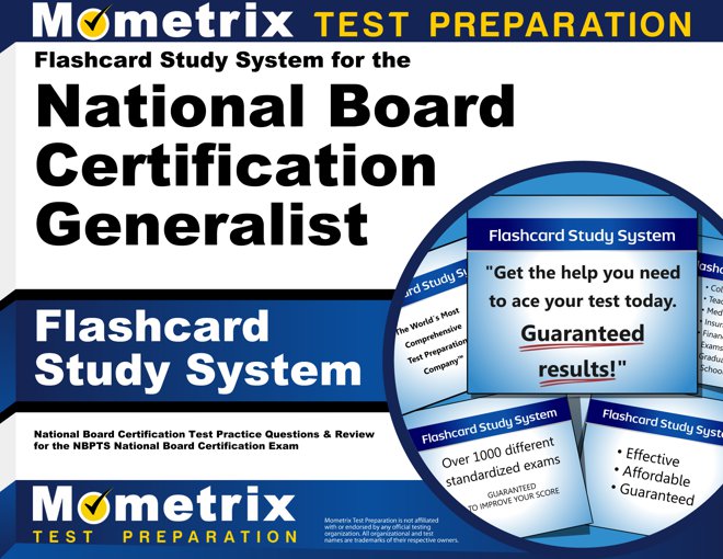 Flashcards Study System for the National Board Certification Generalist Exams