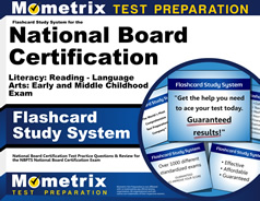 Flashcards Study System for the National Board Certification Literacy Exam