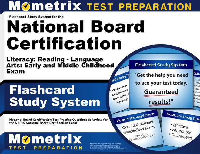 Flashcards Study System for the National Board Certification Literacy Exam