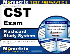 Flashcards Study System for the CST Exam