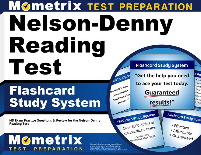 Nelson-Denny Reading Test Flashcards Study System
