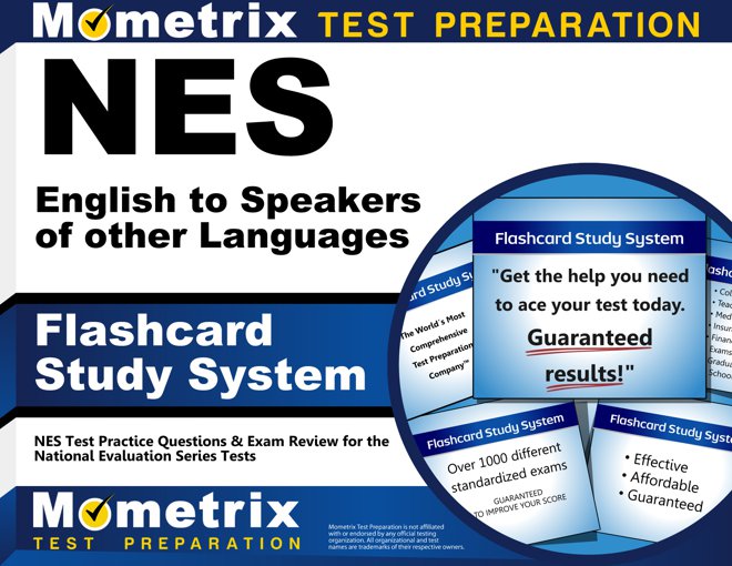 NES English to Speakers of Other Languages Certification Test Flashcards Study System