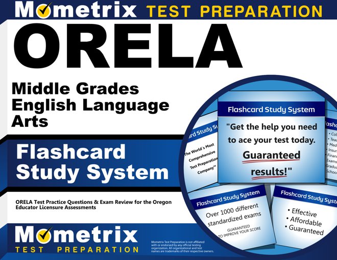 ORELA Middle Grades English Language Arts Flashcards Study System