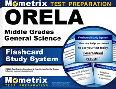 ORELA Middle Grades General Science Flashcards Study System