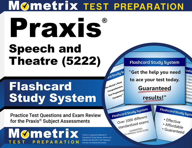 Praxis Speech and Theatre Flashcards Study System