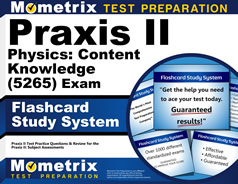Praxis II Physics Exam Flashcards Study System