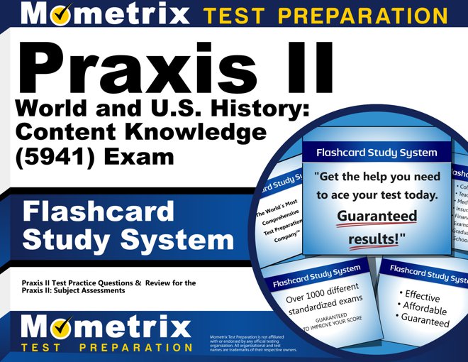 Praxis II World and U.S. History Exam Flashcards Study System