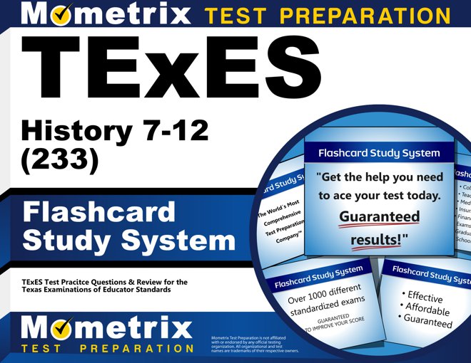 TExES History 7-12 Exam Flashcards Study System