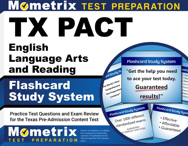 TX PACT English Language Arts and Reading Flashcards Study System