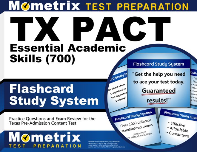 TX PACT Essential Academic Skills Flashcards Study System