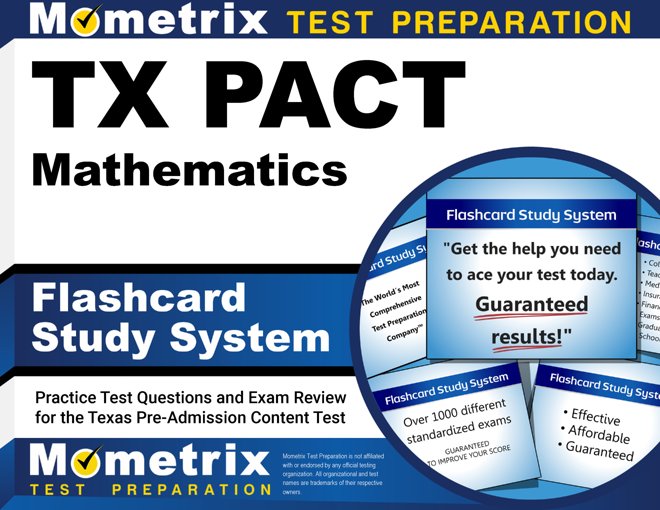 TX PACT Mathematics Flashcards Study System