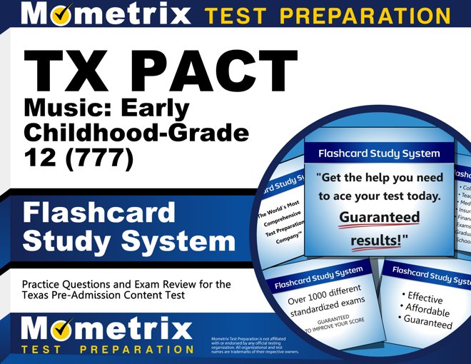 TX PACT Music Flashcards Study System