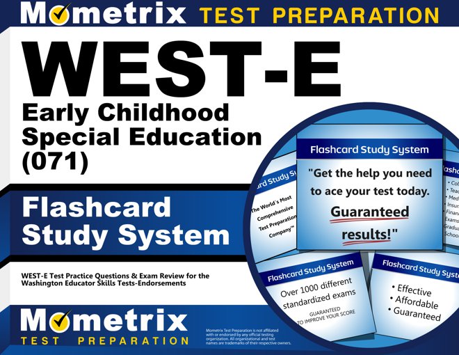 WEST-E Early Childhood Special Education Flashcards Study System
