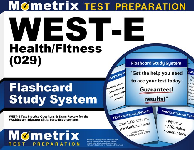 WEST-E Health/Fitness Flashcards Study System