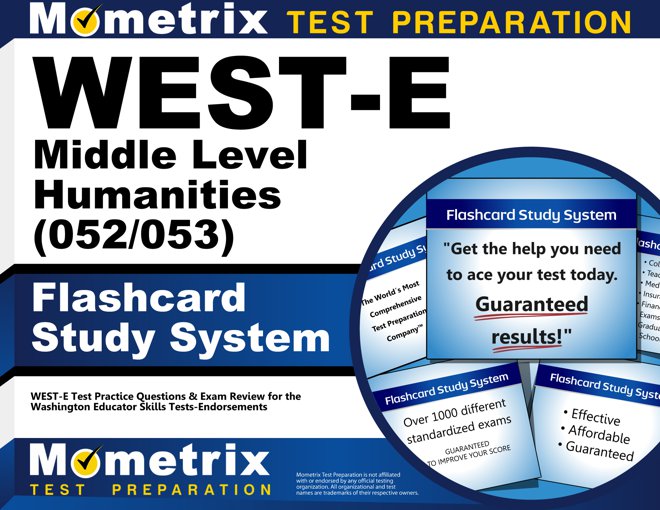 WEST-E Middle Level Humanities Flashcards Study System