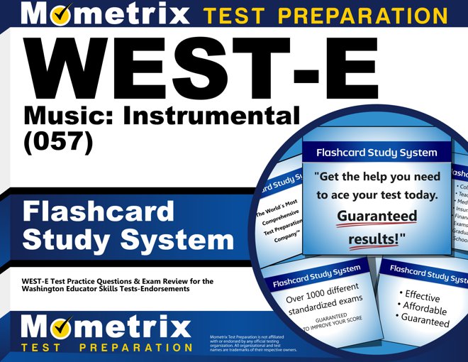 WEST-E Music: Instrumental Flashcards Study System