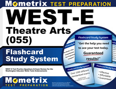 WEST-E Theatre Arts Flashcards Study System